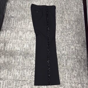 The Limited Black Men's Dress Pants with Sequin-Trim Side Panel